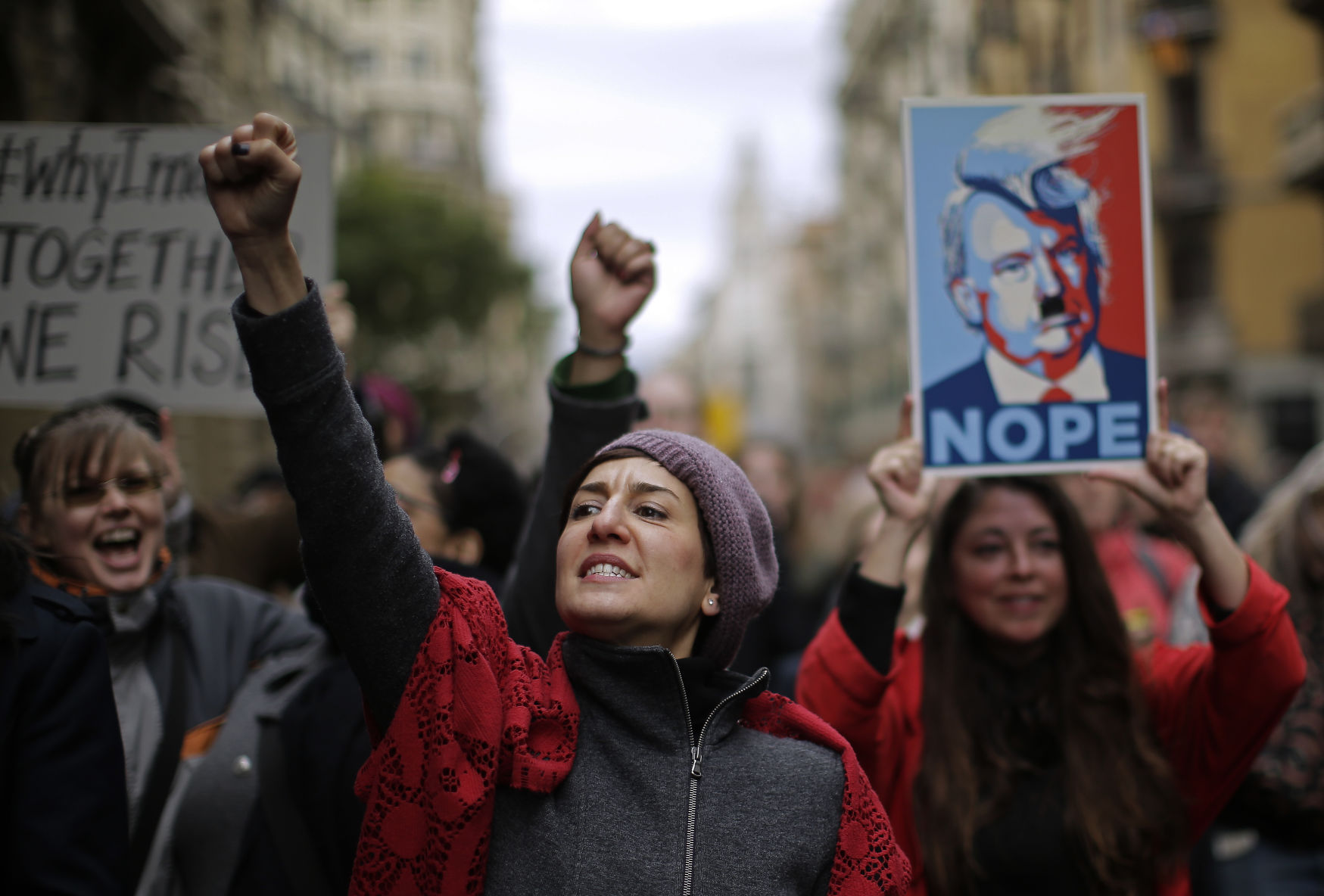 Spain Trump Women's March